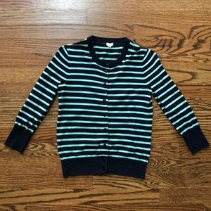 J. Crew striped cardigan